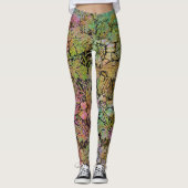 Grunge Floral Leggings (Vorderseite)