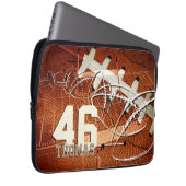 Grunge Football Laptopschutzhülle (Vorne Rechts)