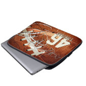 Grunge Football Laptopschutzhülle (Vorne Knopf)