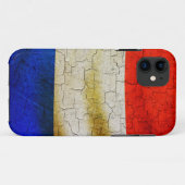 Grunge-France-Flagge Case-Mate iPhone Hülle (Rückseite (Horizontal))