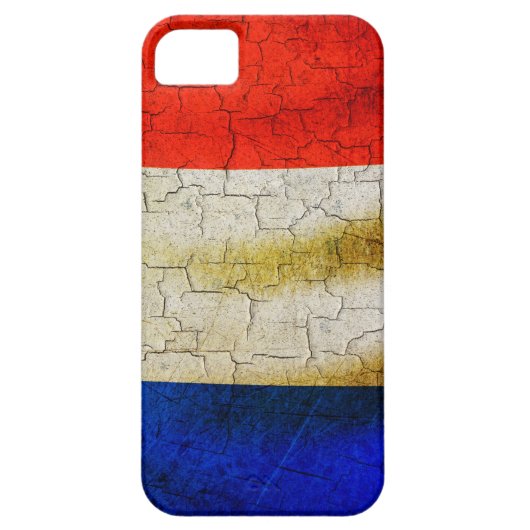 Grunge-France-Flagge Case-Mate iPhone Hülle (Rückseite)