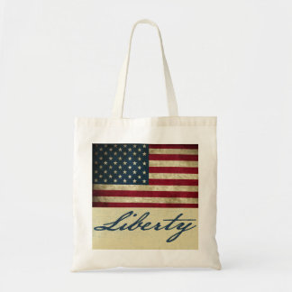 Grunge-Freiheits-Unabhängigkeitstag-Taschen-Tasche Tragetasche