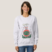 Grunge Frohe Weihnachten Sweatshirt (Vorne ganz)