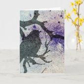 Grunge, Geburtstag Karte (Gelbe Blume)