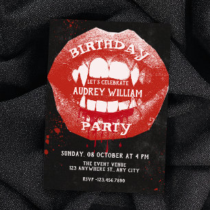 Grunge-Geburtstagsgrusel Einladung