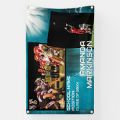 Grunge Generic Two Foto Senior Sport Banner (Vertikal)