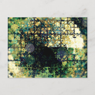 Grunge-Geometrisches Abstrakt 1 Postkarte