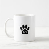 Grunge gestörter Hund Paw K-9 Kaffeetasse (Links)