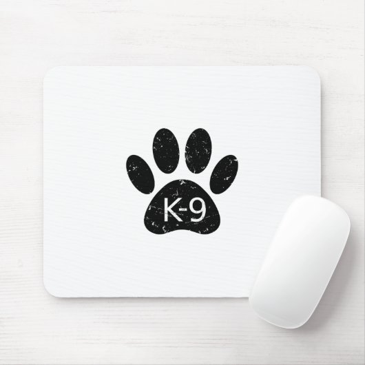 Grunge gestörter Hund Paw K-9 Mousepad (Mit Mouse)