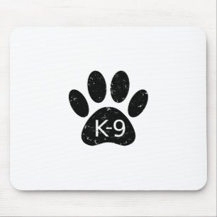 Grunge gestörter Hund Paw K-9 Mousepad