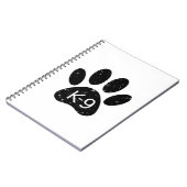 Grunge gestörter Hund Paw K-9 Notizblock (Linke Seite)