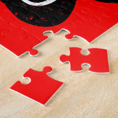 Grunge gestörter Hund Paw K-9 Puzzle (Seite)