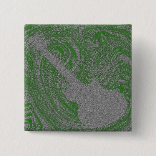 Grunge Gitarrenschaltfläche, grün Button (Vorderseite)
