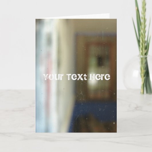 Grunge Glas, Ihr Text hier Karte (Vorderseite)