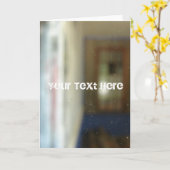 Grunge Glas, Ihr Text hier Karte (Gelbe Blume)