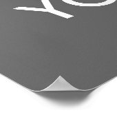 Grunge "Go Away"-Schild-Vorlage - Poster (Ecke)