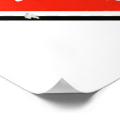 Grunge "Go Away"-Zeichen Poster (Ecke)