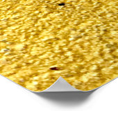 Grunge Gold oder Folie Hintergrund und Textur abst Poster (Ecke)