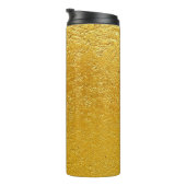 Grunge Gold oder Folie Hintergrund und Textur abst Thermosbecher (Nach rechts gedreht)