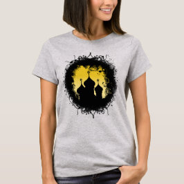 Grunge-Goth Gold und Black Ramadan Moschee T-Shirt