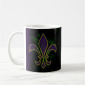 Grunge Goth Mardi Gras Kaffeetasse (Links)