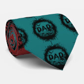 Grunge-Goth-Vater mit Skulls und Bat Krawatte (Gerollt)