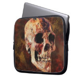 Grunge Gothic Skull - Beängstigender Halloween-Hor Laptopschutzhülle (Vorderseite Links)