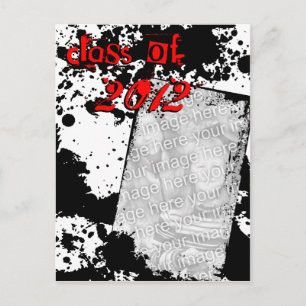 Grunge grad-Klasse 2012 Postkarte