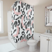 Grunge Graffiti: Kunst Pinselstriche. Duschvorhang (Beispiel)