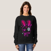 Grunge Graffiti Rabbit Pastel Goth Punk Edgy Psych Sweatshirt (Vorne ganz)