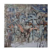 Grunge Graffiti Wall Fliese (Vorderseite)