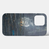 Grunge grau und blau Abstrakt Case-Mate iPhone Hülle (Rückseite (Horizontal))