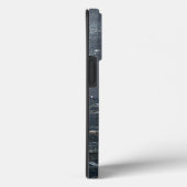 Grunge grau und blau Abstrakt Case-Mate iPhone Hülle (Rückseite / Rechts)