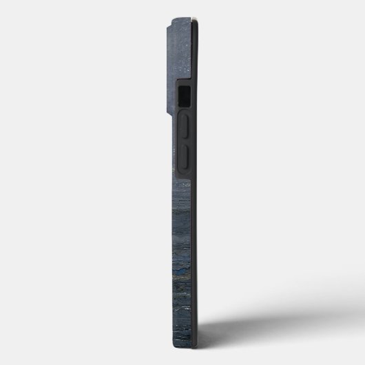 Grunge grau und blau Abstrakt Case-Mate iPhone Hülle (Rückseite / Links)