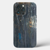 Grunge grau und blau Abstrakt Case-Mate iPhone Hülle (Rückseite)