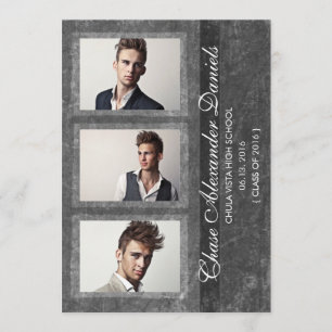 Grunge Gray 2016 Abschluss Ankündigung