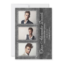 Grunge Gray 2016 Abschluss Ankündigung