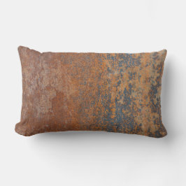 GRUNGE GRAY n RUST DURW PILLOW Lendenkissen