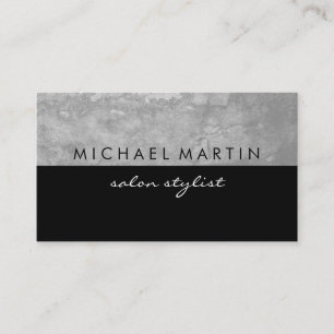 Grunge Gray Two Tone Visitenkarte