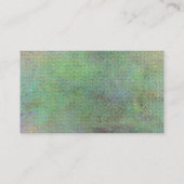 Grunge Green Texture Visitenkarte (Rückseite)