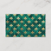 Grunge Green Velvet Lilie Mardi Gras Begleitkarte (Vorderseite)