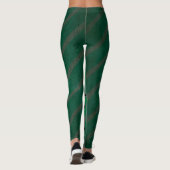 Grunge grüne Musiknote Leggings (Rückseite)