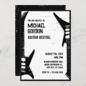 Grunge Guitar Erwägungsgrund Einladung (Vorne/Hinten)