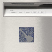 Grunge Guitar Magnet, Royal Blue Magnet (In Situ (Geschirrspüler))