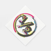Grunge Half Symbol Napkins Serviette (Ecke)