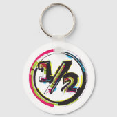 Grunge Half Symbol Schlüsselanhänger (Vorderseite)