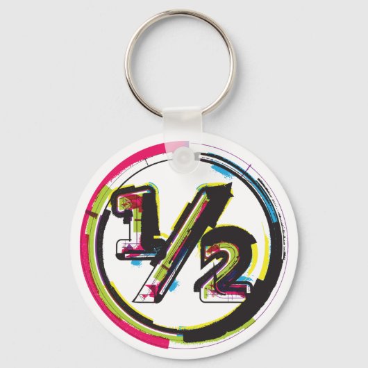 Grunge Half Symbol Schlüsselanhänger (Rückseite)