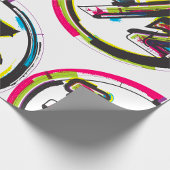 Grunge Half Symbol Wrapping Paper Geschenkpapier