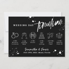 Grunge Halloween Hochzeitstitel Willkommenskarte Einladung