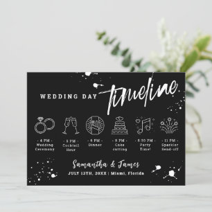 Grunge Halloween Hochzeitstitel Willkommenskarte Einladung